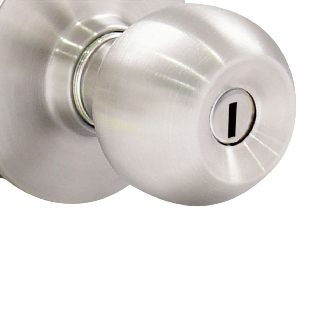 YALE - Cerradura de Pomo Baño Carolina Roseta Acero Inoxidable