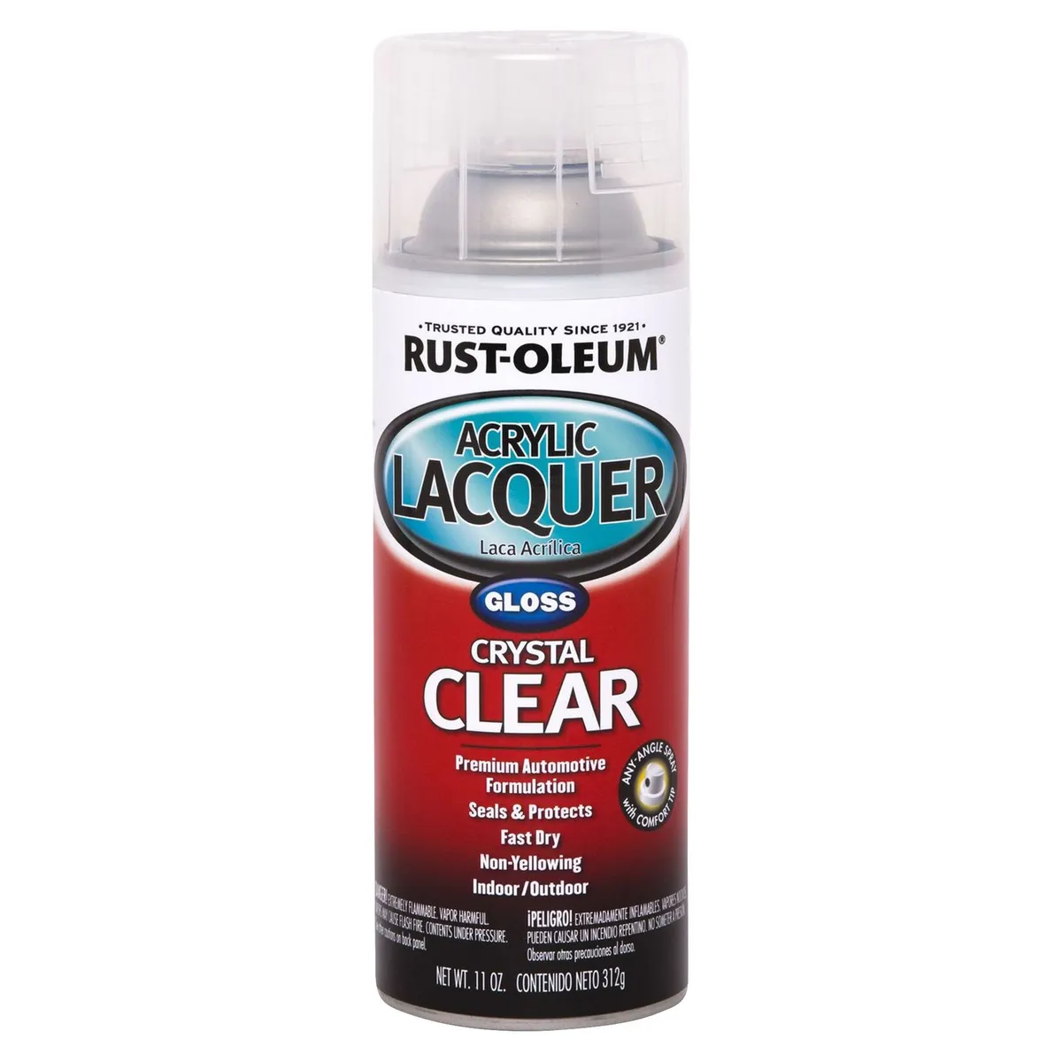RUST OLEUM - Laca acrílica Transparente 340Gr.