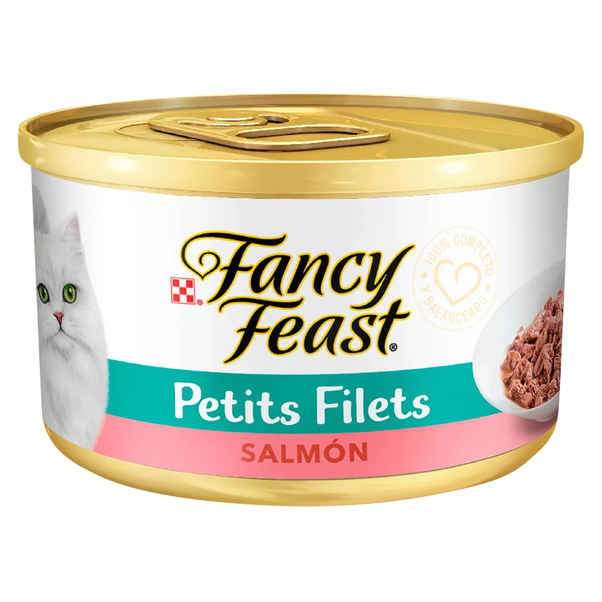 FANCY FEAST - Fancy Feast Adultos Alimento Humedo para Gatos Mini Filetes 85 gr Salmon