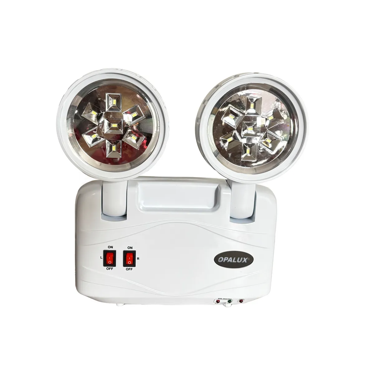 OPALUX - Lámpara De Emergencia Slim Ultrabillante 14 Led 4.4 W 170Lm Opalux