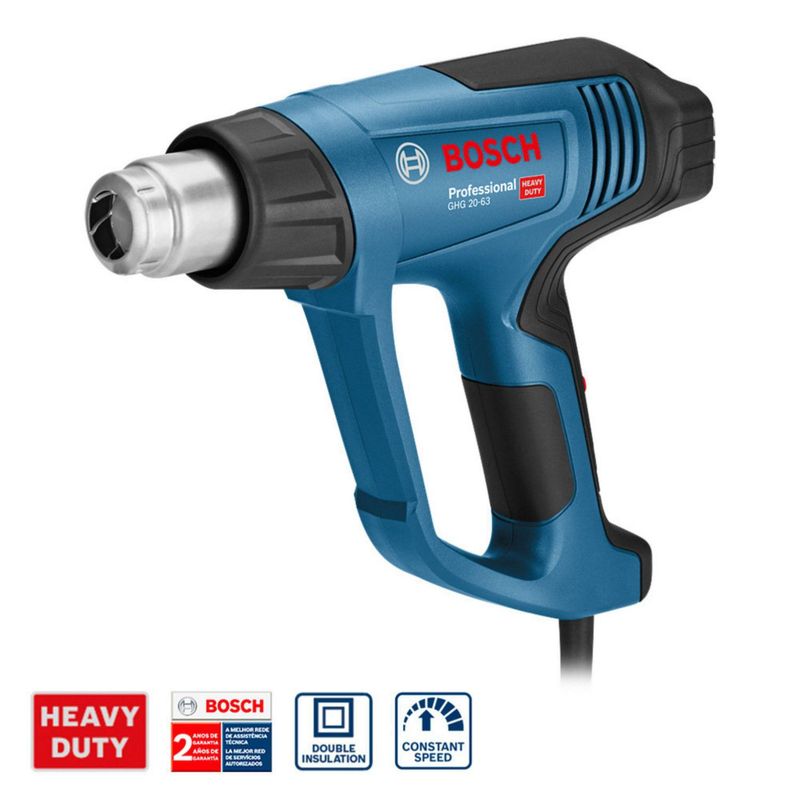 BOSCH - Pistola De Calor Bosch GHG20-63 Eléctrica 18V