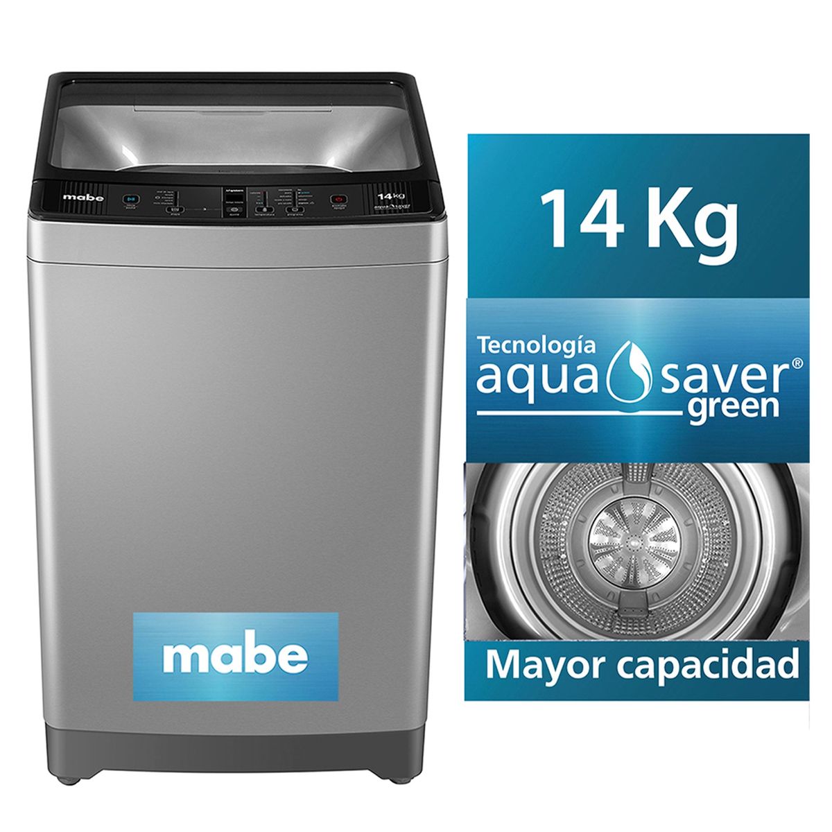 MABE - Lavadora Mabe LMA4120WPBB0 14 Kg