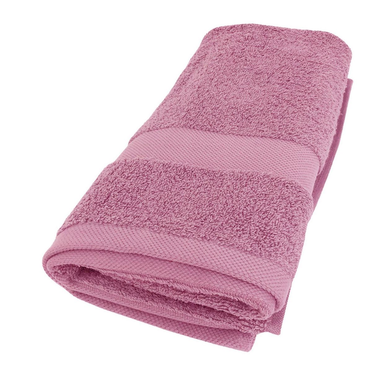 JUST HOME COLLECTION - Toalla de Baño de Mano de Algodón 600gr 40x70cm Rosada