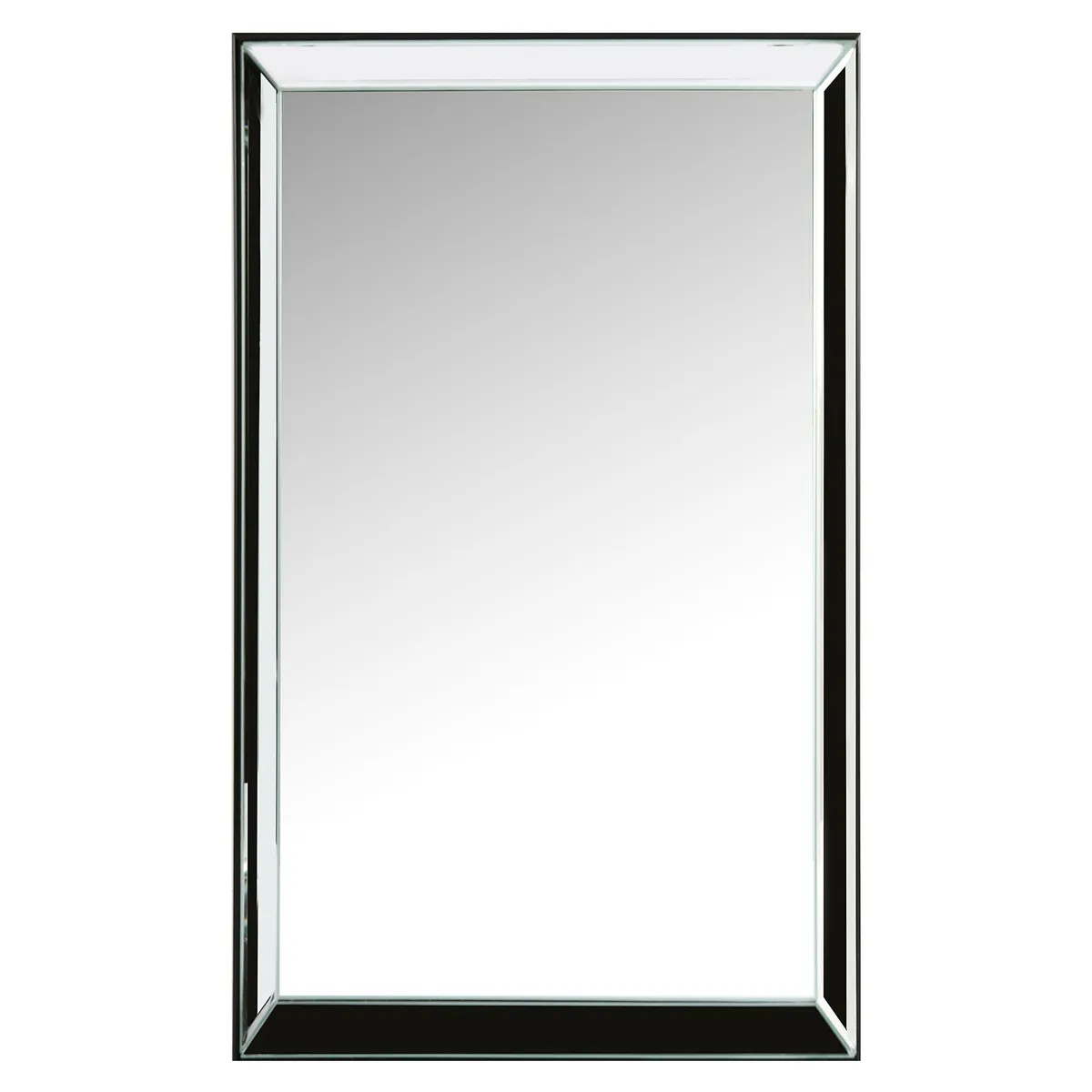 JUST HOME COLLECTION - Espejo Decorativo Rectangular Doble Bisel Plateado 120x60cm