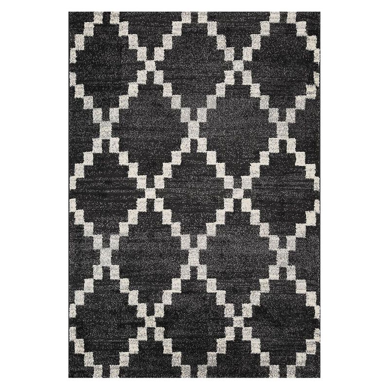 JUST HOME COLLECTION - Alfombra Rectangular Doux Shaped 67x120cm Gris