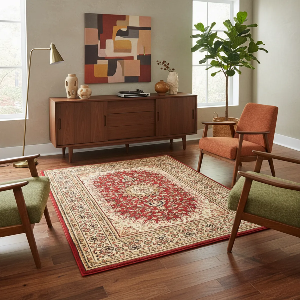 JUST HOME COLLECTION - Alfombra Rectangular Carrera Clasica 133x190cm