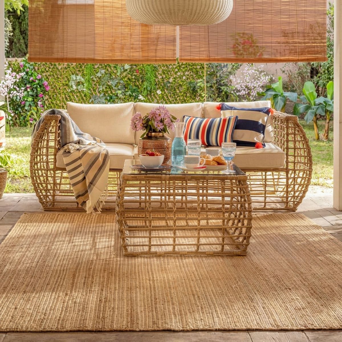 JUST HOME COLLECTION - Alfombra Rectangular Natural Hyacinth 160x230cm