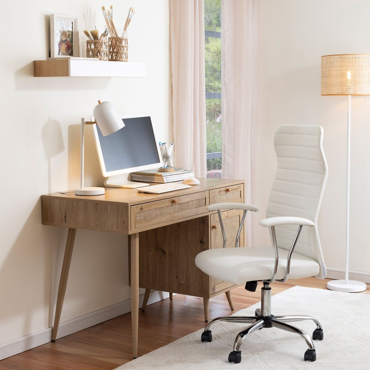 JUST HOME COLLECTION - Alfombra Rectangular Beige Decorativa