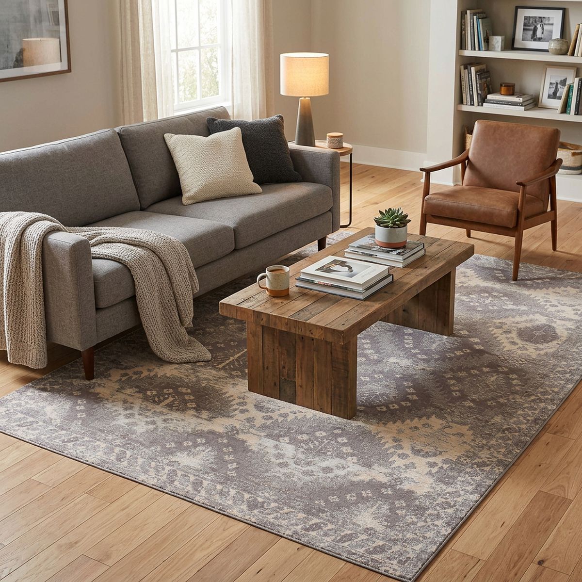 Alfombra Rectangular Gris Catania Goblin 155x235cm, marca JUST HOME COLLECTION - Foto Principal