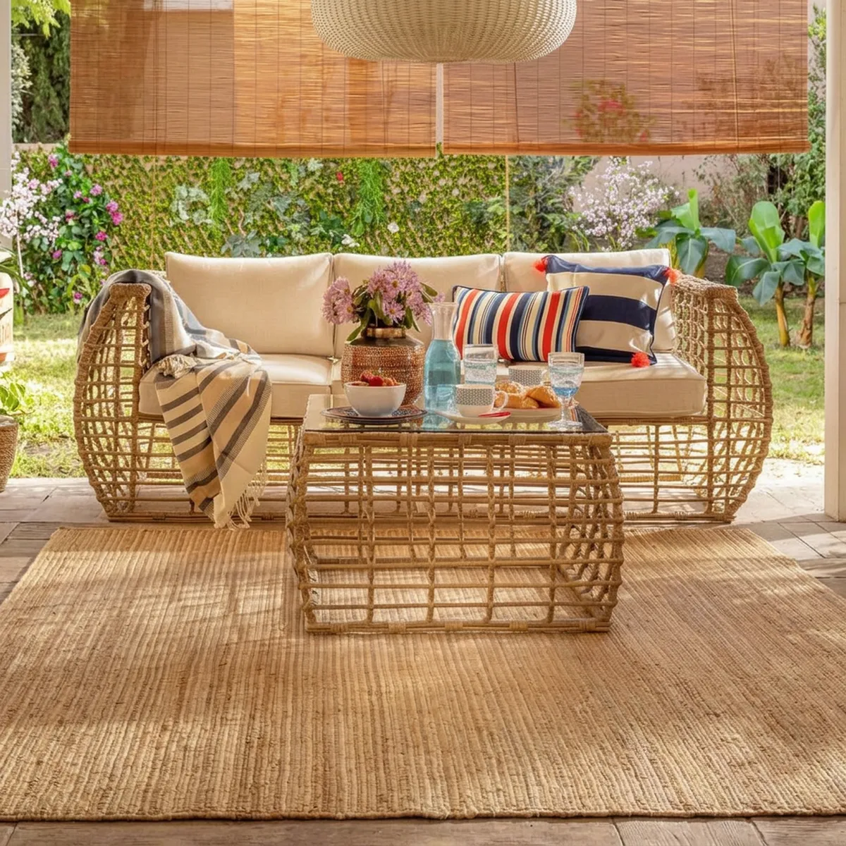 JUST HOME COLLECTION - Alfombra Rectangular Natural Hyacinth 120x170cm