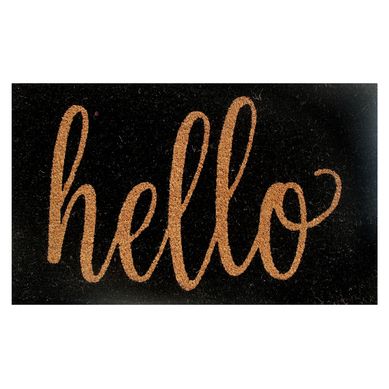 Limpiapis Rectangular Hello Dark 45x75cm
