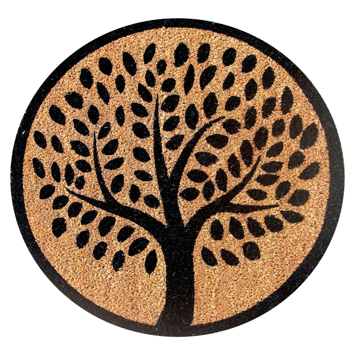 JUST HOME COLLECTION - Limpiapiés Redondo Árboles 45x75 cm