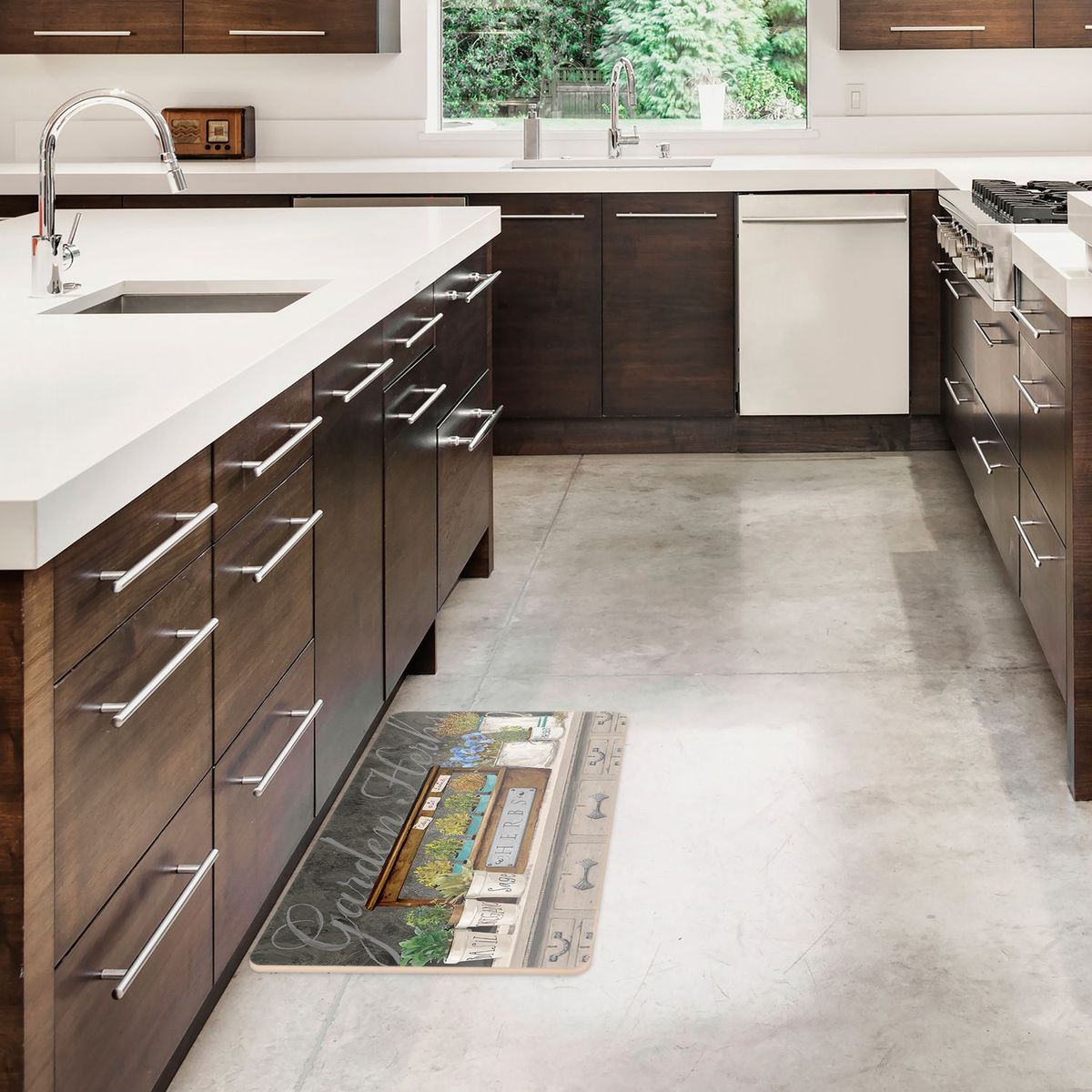 JUST HOME COLLECTION - Limpiapiés Rectangular Jardín 45x75 cm