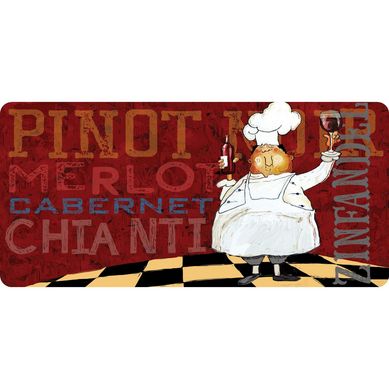 Limpiapis Rectangular Chef Vino 50x107 cm