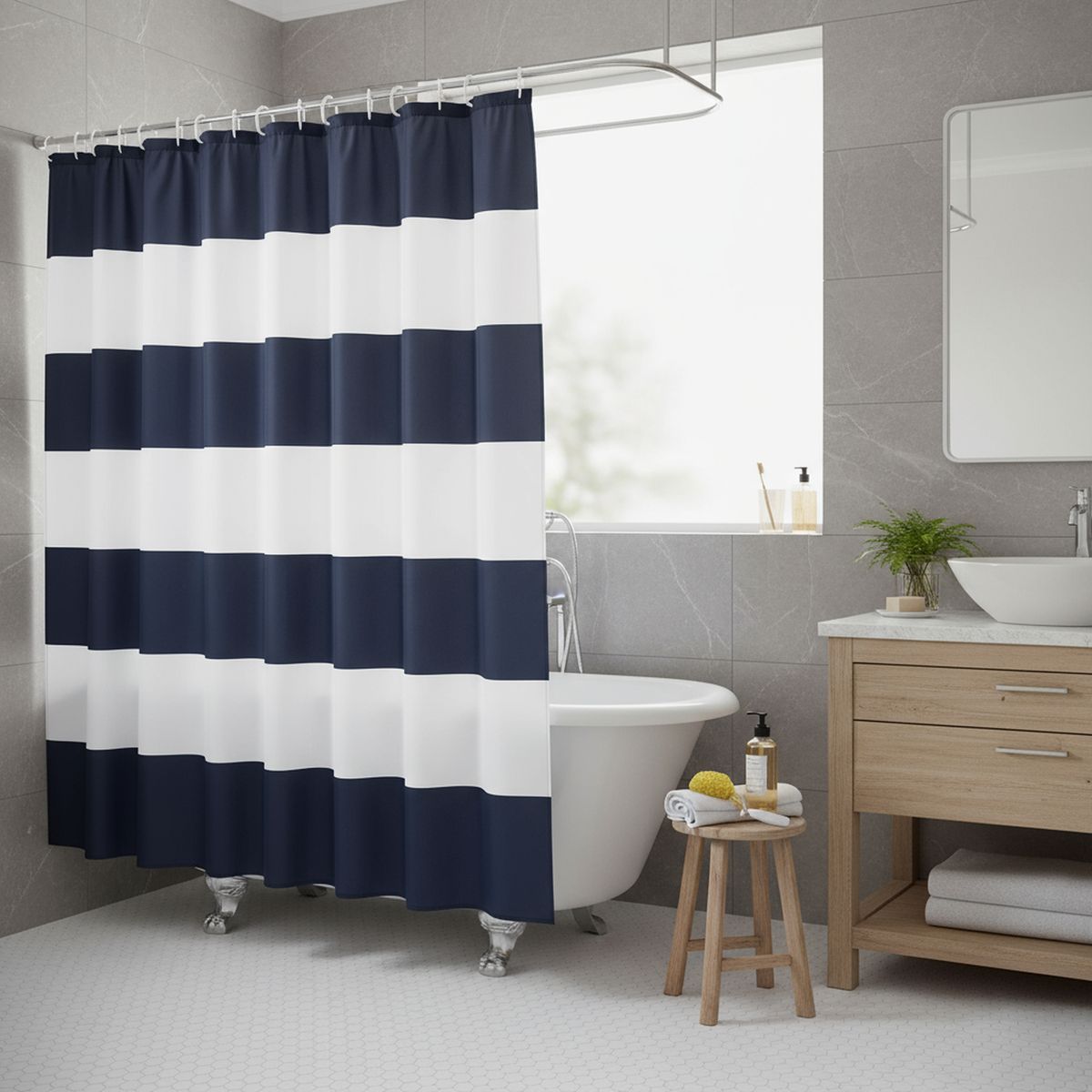 JUST HOME COLLECTION - Cortina de Baño Hexton 178x180 cm