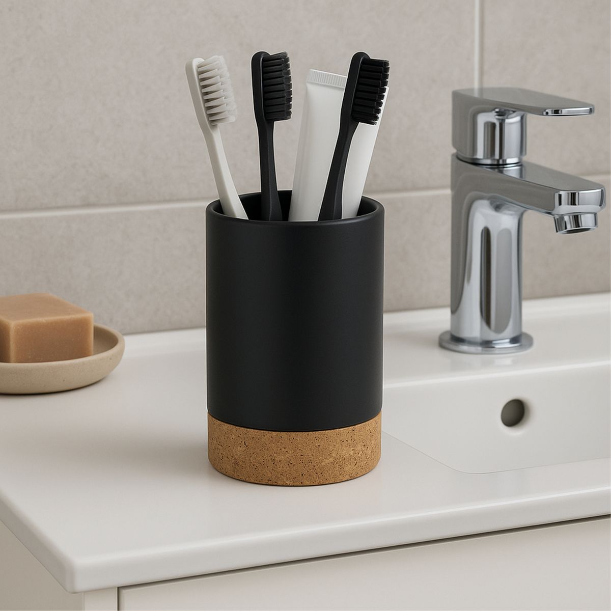 JUST HOME COLLECTION - Vaso para Baño Black