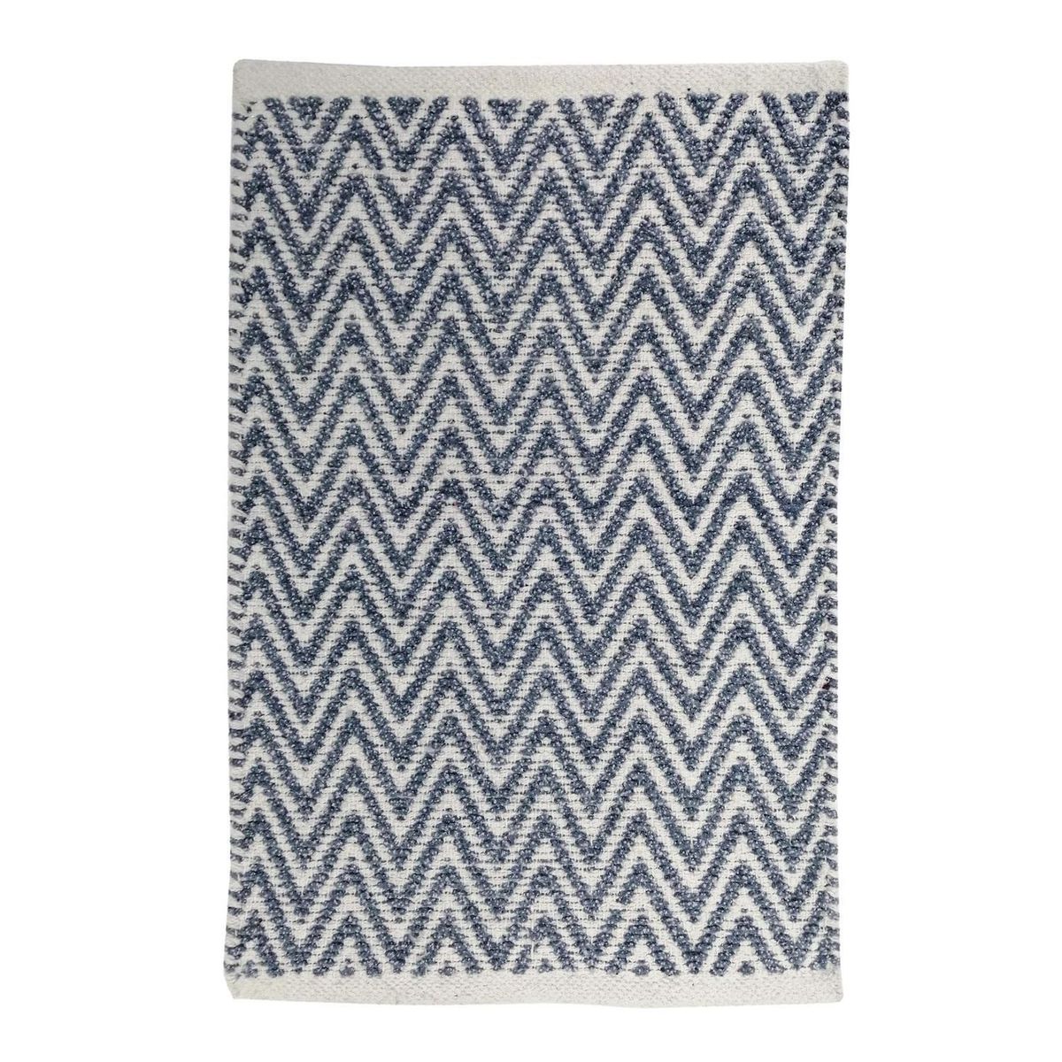 JUST HOME COLLECTION - Piso de Baño Rectangular Ziggy 40x60cm Azul