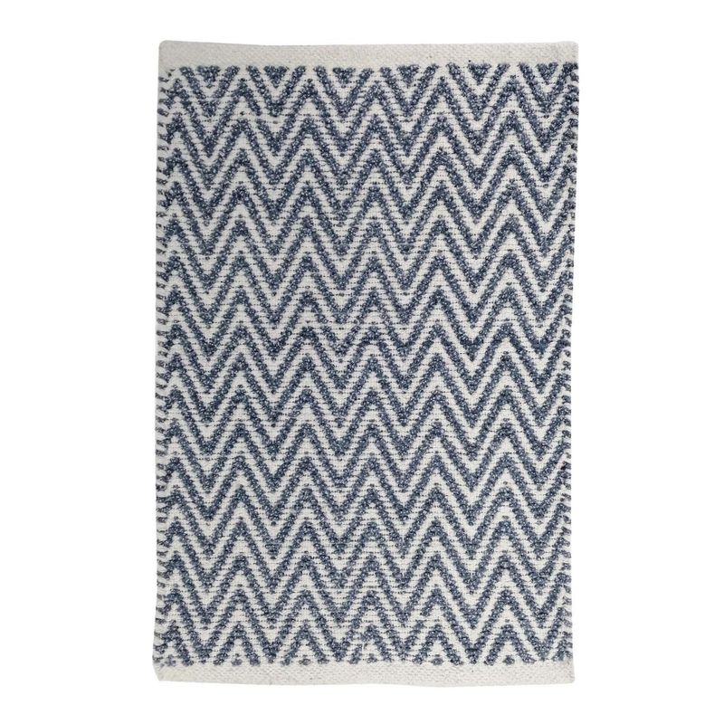JUST HOME COLLECTION - Piso de Baño Rectangular Ziggy 40x60cm Azul