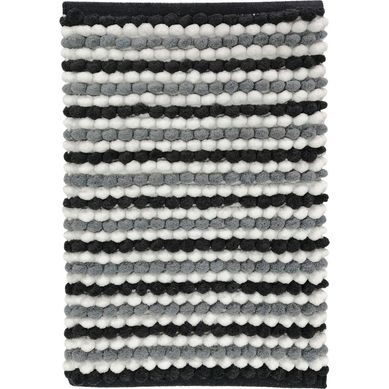Piso de Bao Rectangular de Algodn Cube 40x60cm Gris