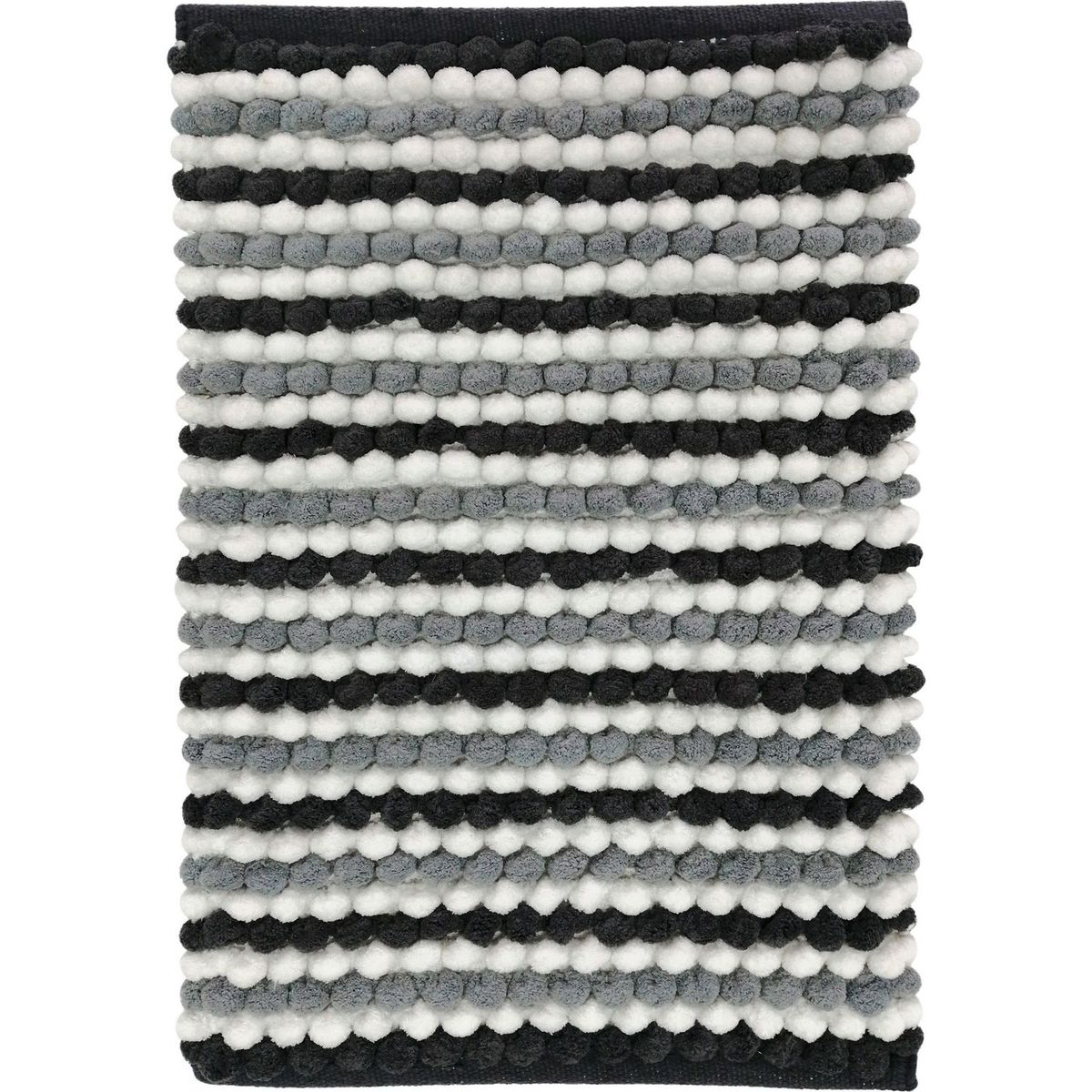 JUST HOME COLLECTION - Piso de Baño Rectangular de Algodón Cube 40x60cm Gris