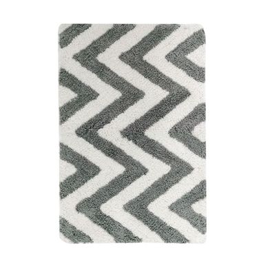Piso de Ba�o Rectangular Algod�n Deco 40x60cm Gris