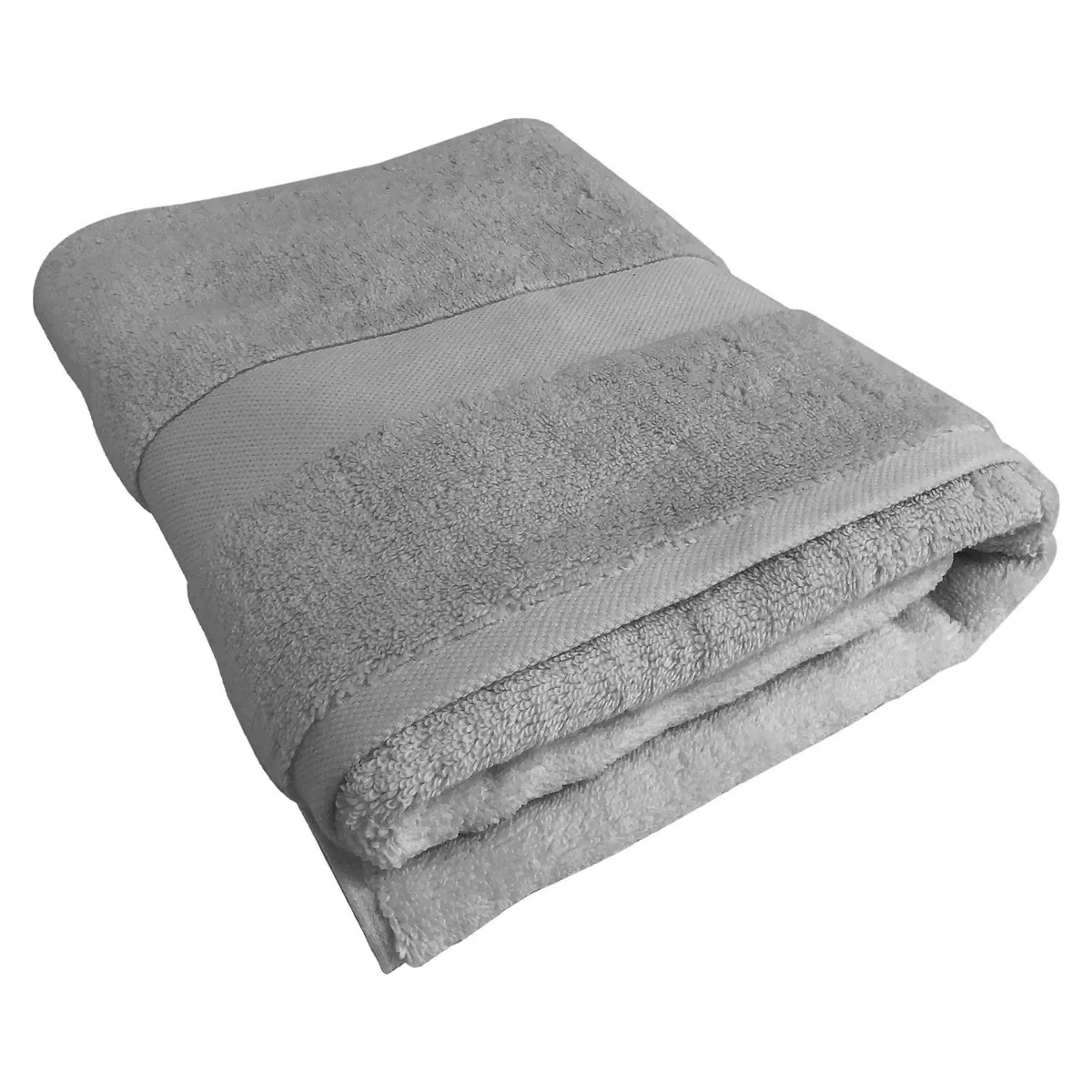 JUST HOME COLLECTION - Toalla de Baño de Algodón 600gr 70x140cm Gris