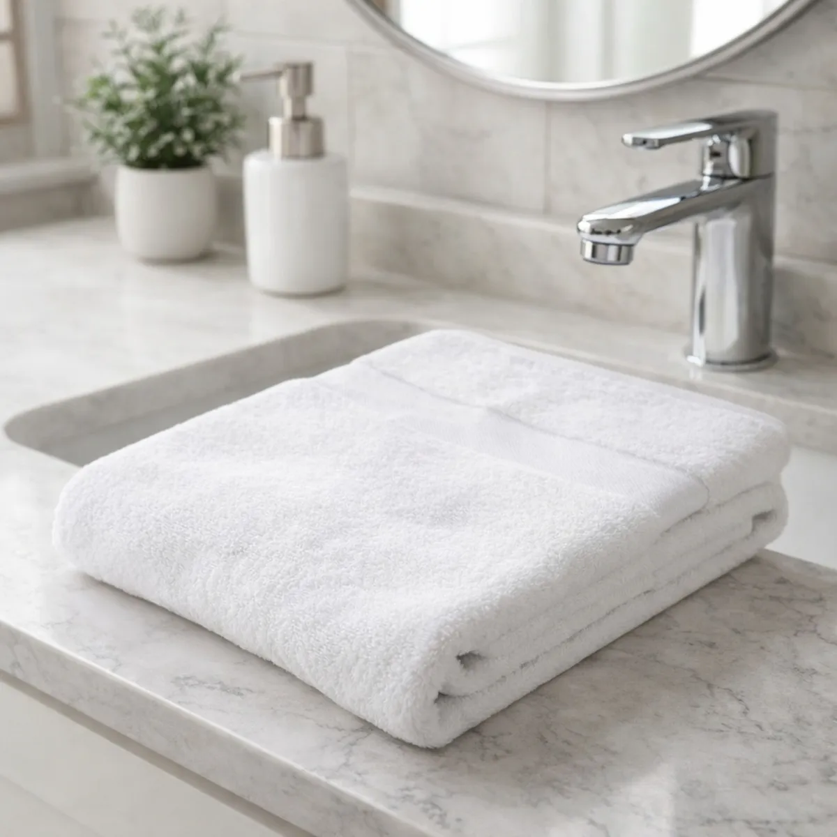 JUST HOME COLLECTION - Toalla de Baño de Algodón 600gr 70x140cm Blanca