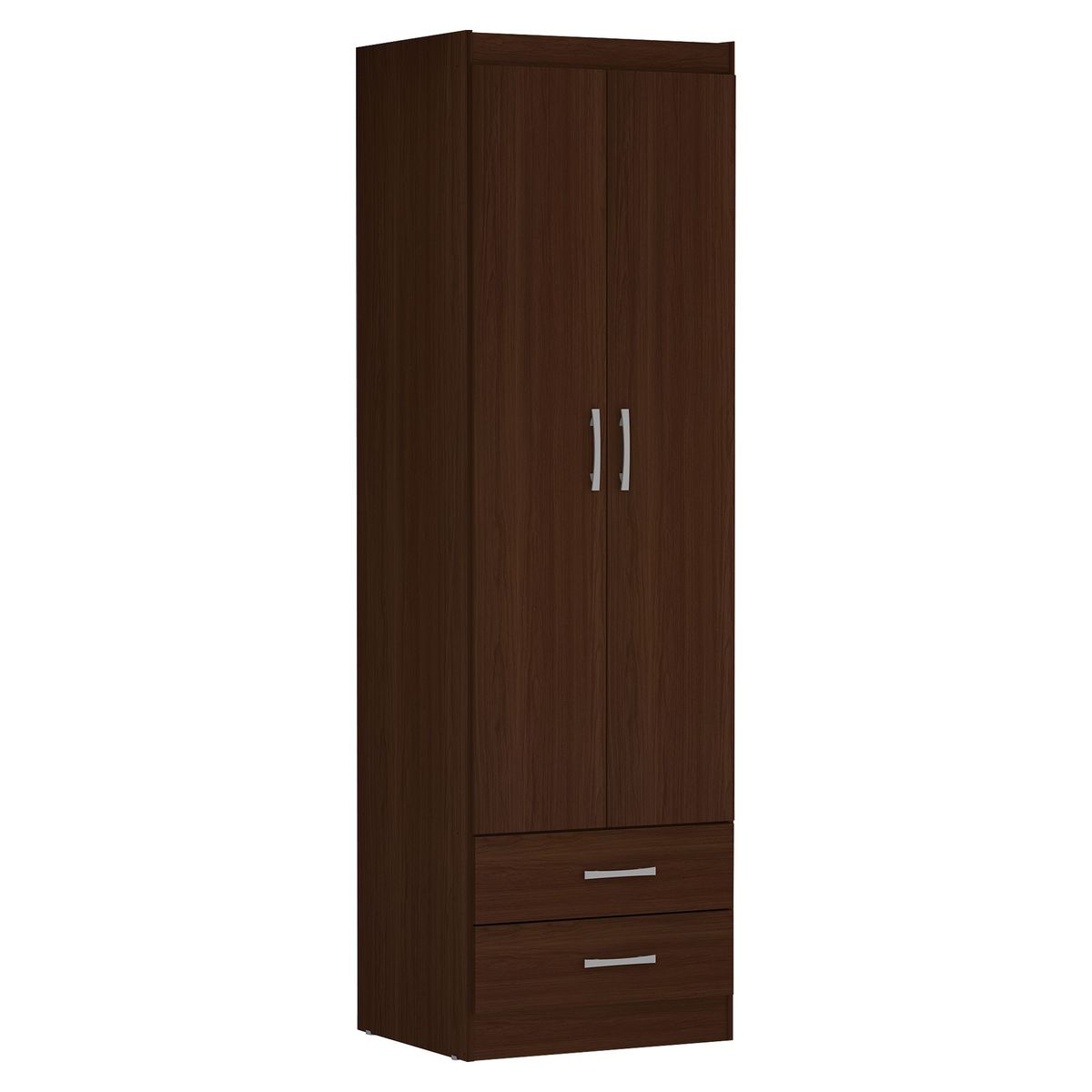 CASA BONITA - Ropero 2 puertas 2 cajones Nogal