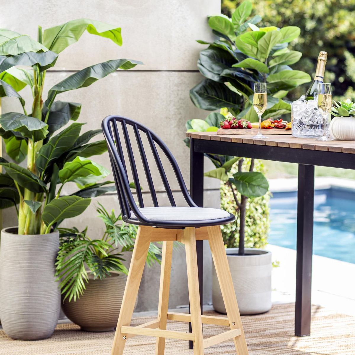 JUST HOME COLLECTION - Macetero Tall Taupe 30x50x