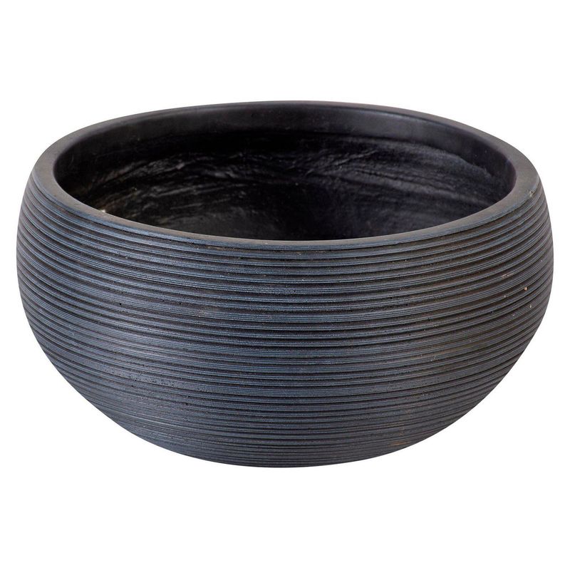 JUST HOME COLLECTION - Macetero Round Negro 41x20 cm