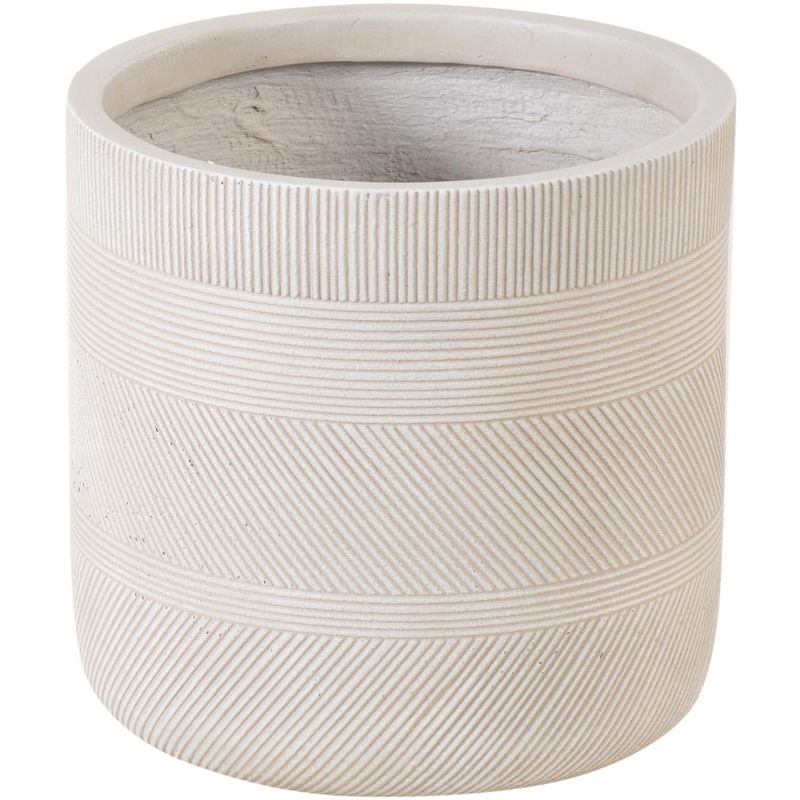 JUST HOME COLLECTION - Macetero Line Sand Color Café 30x30x