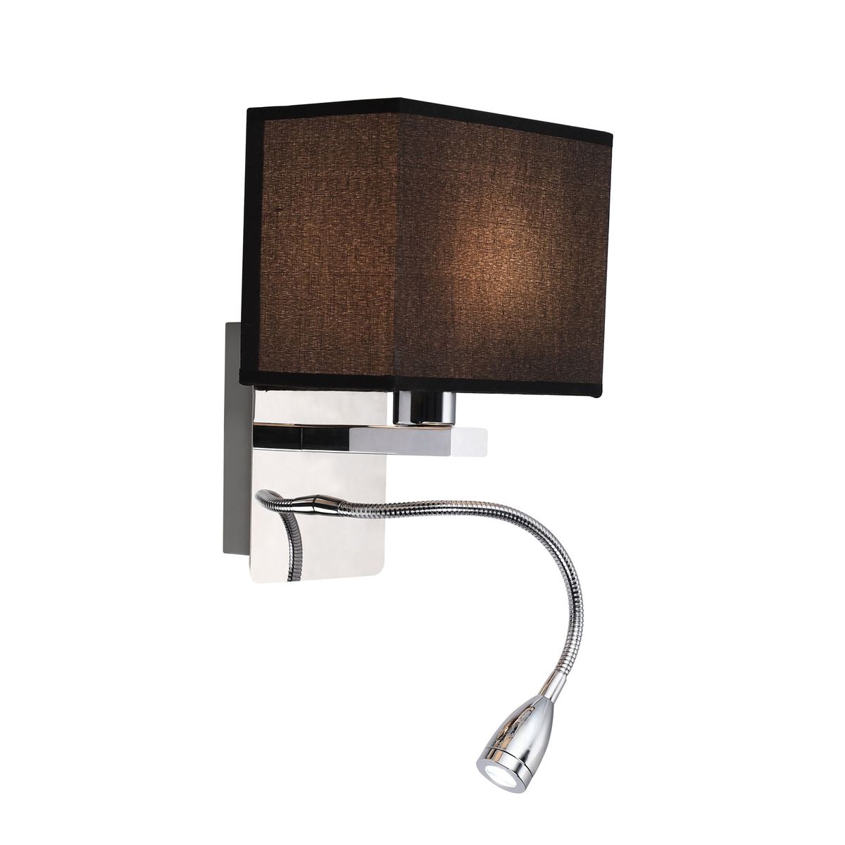 CASA BONITA - Aplique de Pared Interior Marrón 1 Luz E27