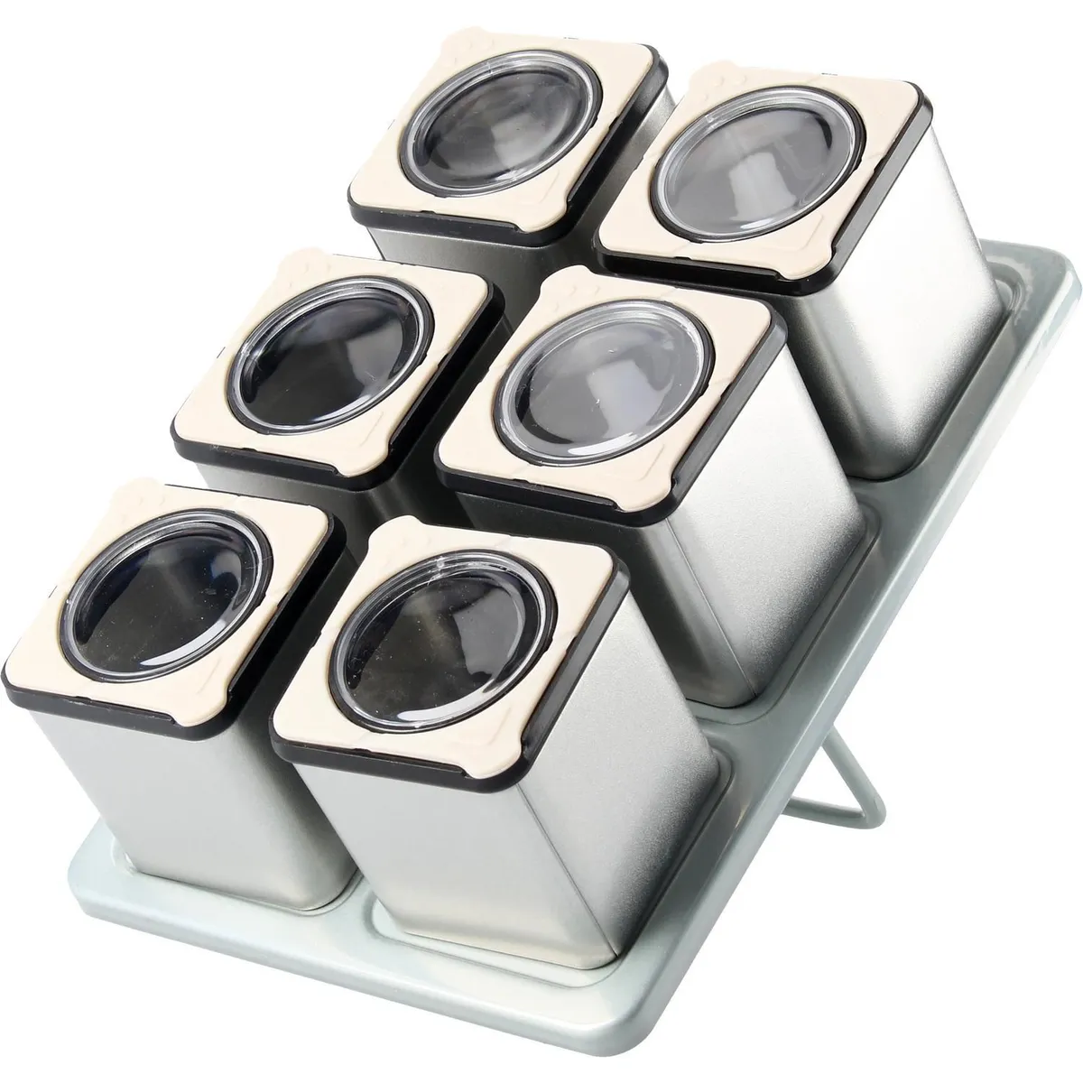 JUST HOME COLLECTION - Set 6 Especieros Atril Magnético