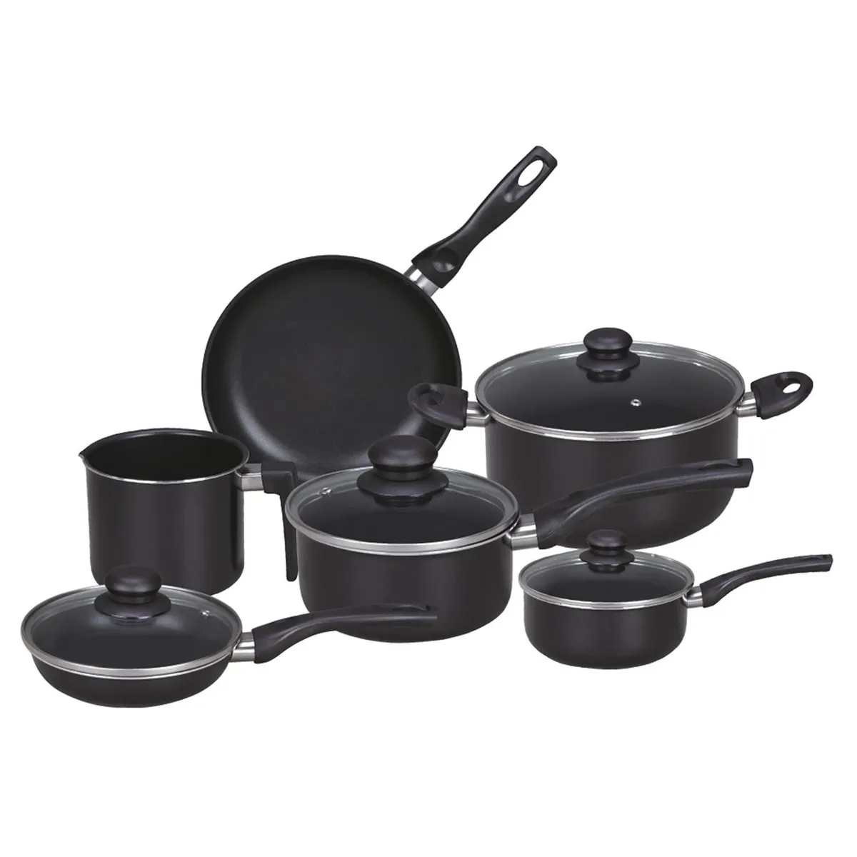 CASA BONITA - Juego De Ollas Antiadherente 10 Pzas Cb