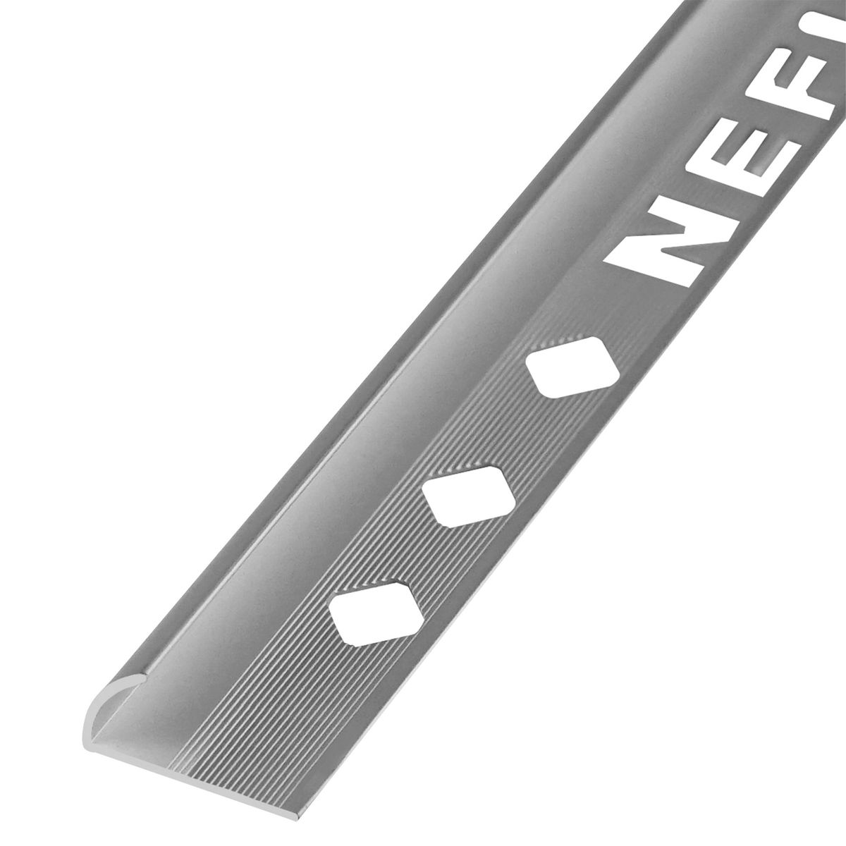 NEFUSAC - Perfil Resistente y Ligero de Aluminio Mate 9.5mmx2.4m