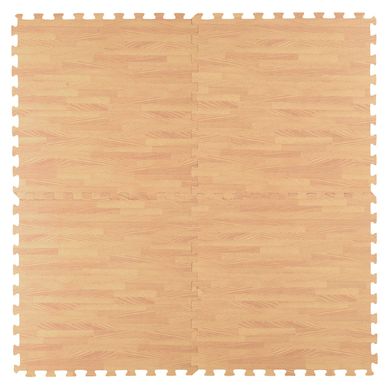 Alfombra Cuadrada Puzzle Madera 60x60cm Caf