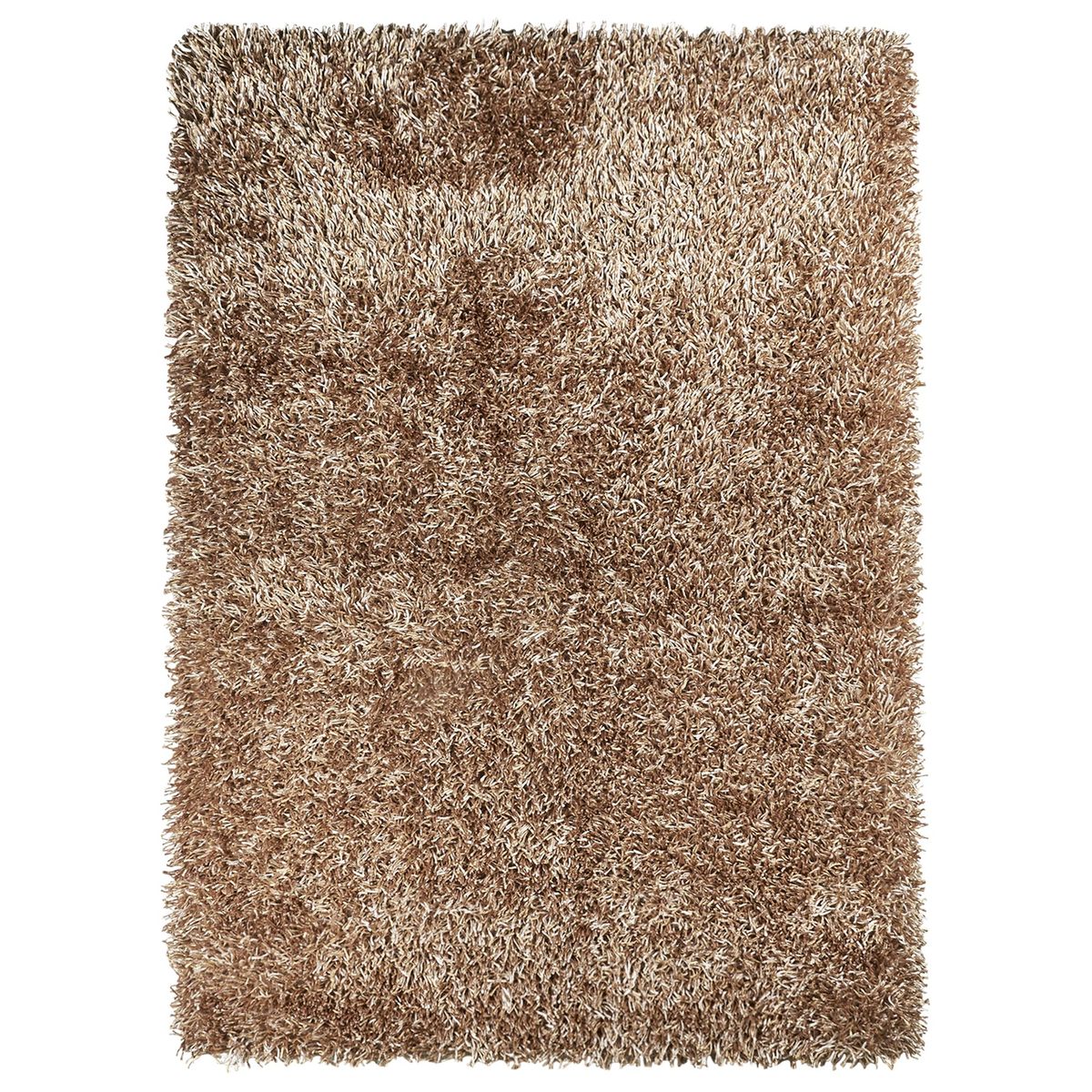 JUST HOME COLLECTION - Alfombra Rectangular Beige Shaggy Dark