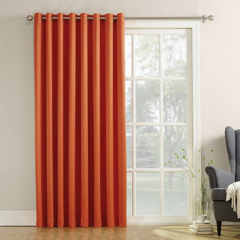 JUST HOME COLLECTION - Cortina Blackout Textura 200x220cm Terracota