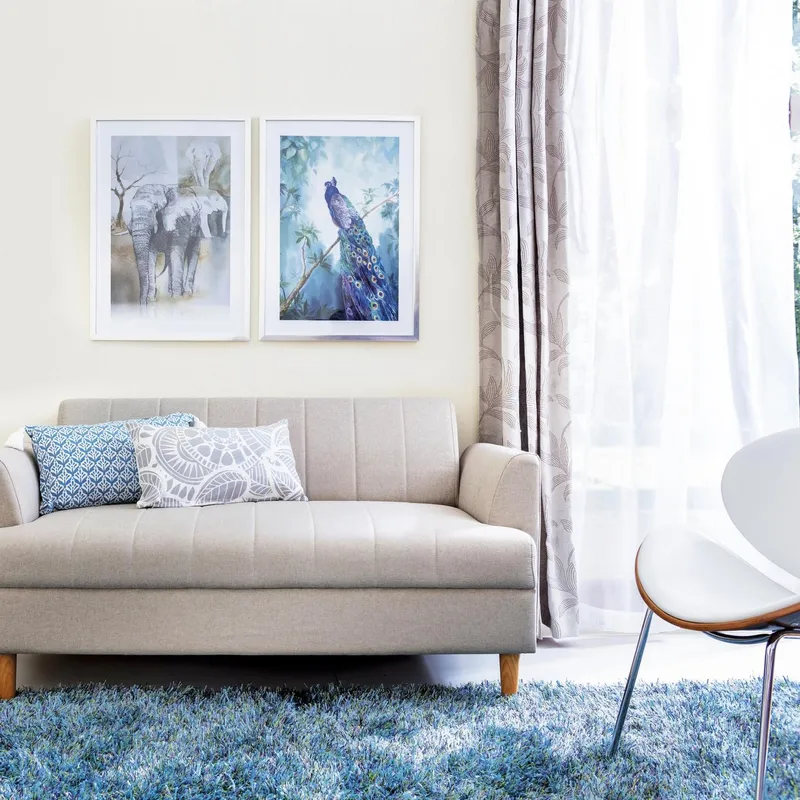 JUST HOME COLLECTION - Cortina de Velo 145x250cm Blanco