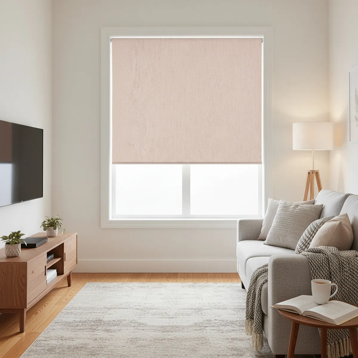 Cortina Roller Black Out 150x250cm Textura Beige, marca JUST HOME COLLECTION - Foto Principal