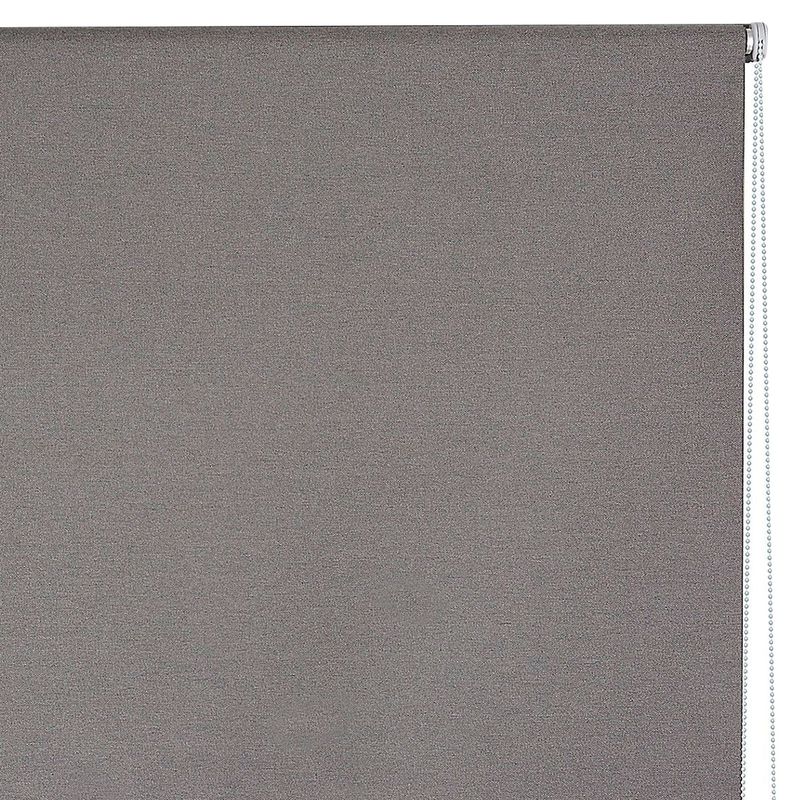 JUST HOME COLLECTION - Cortina Roller Black Out 120x165cm Textura Gris