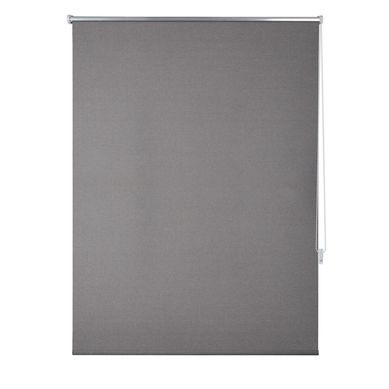 Cortina Enrollable Black Out 120x250cm Textura Gris