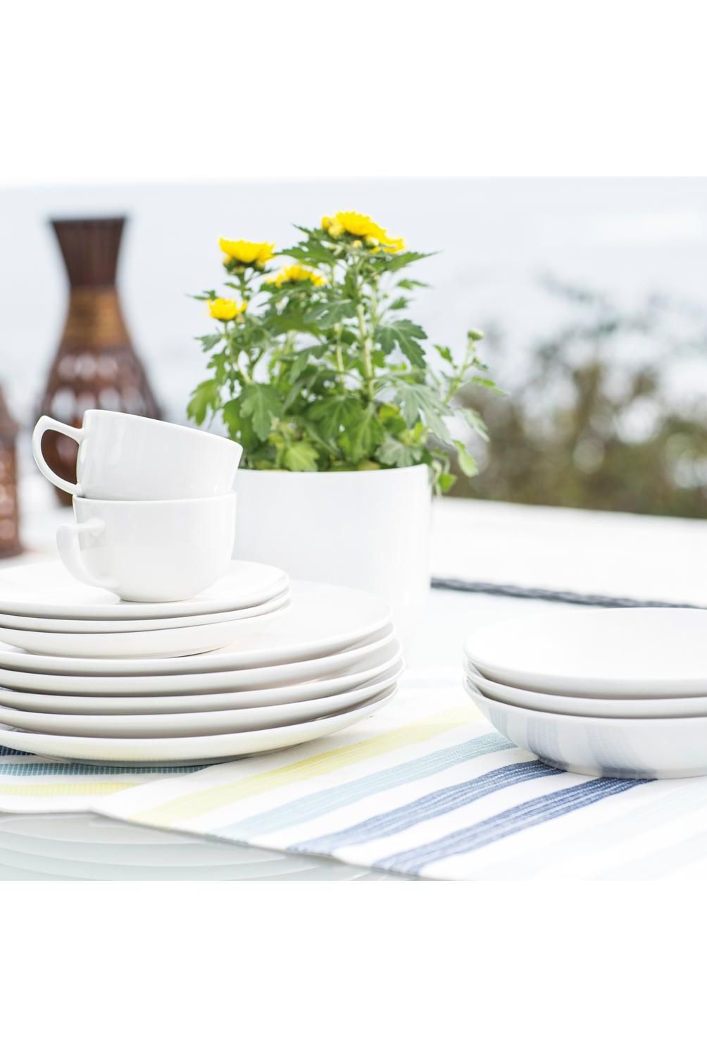 JUST HOME COLLECTION - Set de vajilla Porcelana Paz 30 Piezas