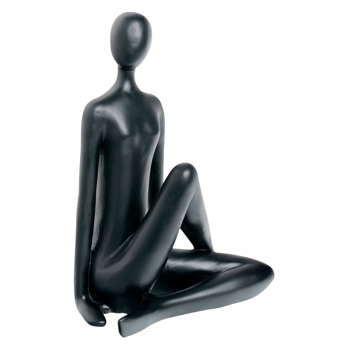 JUST HOME COLLECTION - Mujer Sentada Negro 35.5cm