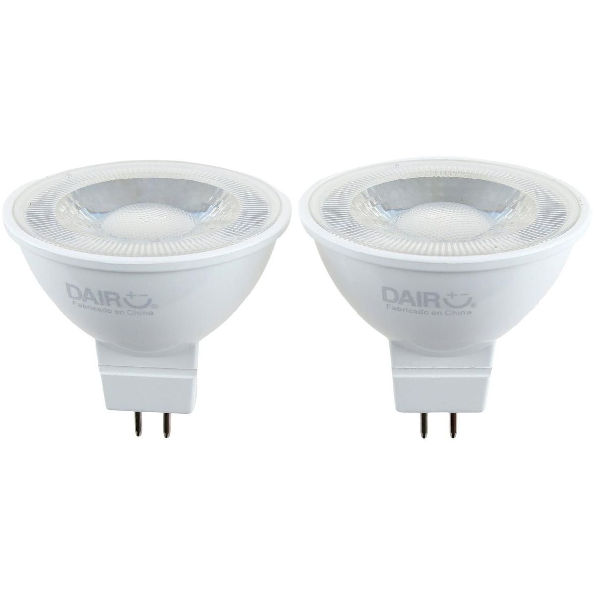 DAIRU - Pack x2 Foco Dicroico LED GU5.3 4.5W Luz Cálida