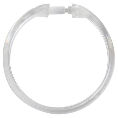 Set de 12 Ganchos Transparentes para Cortinas de Bao