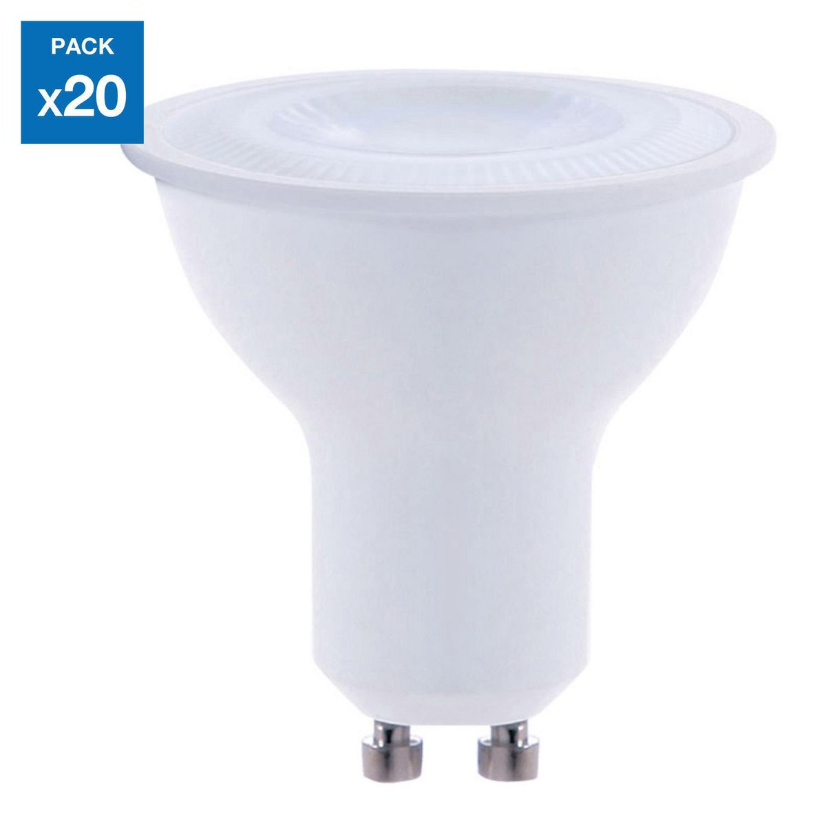 DAIRU - Pack x20 Foco Dicroico LED GU10 6W Luz Fría