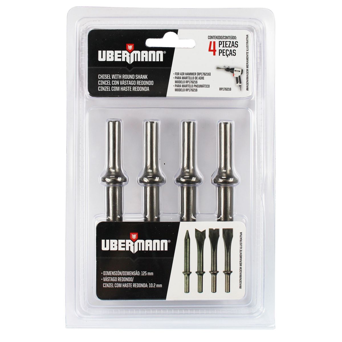 UBERMANN - Set para martillo de aire 4 Pzs Ubermann
