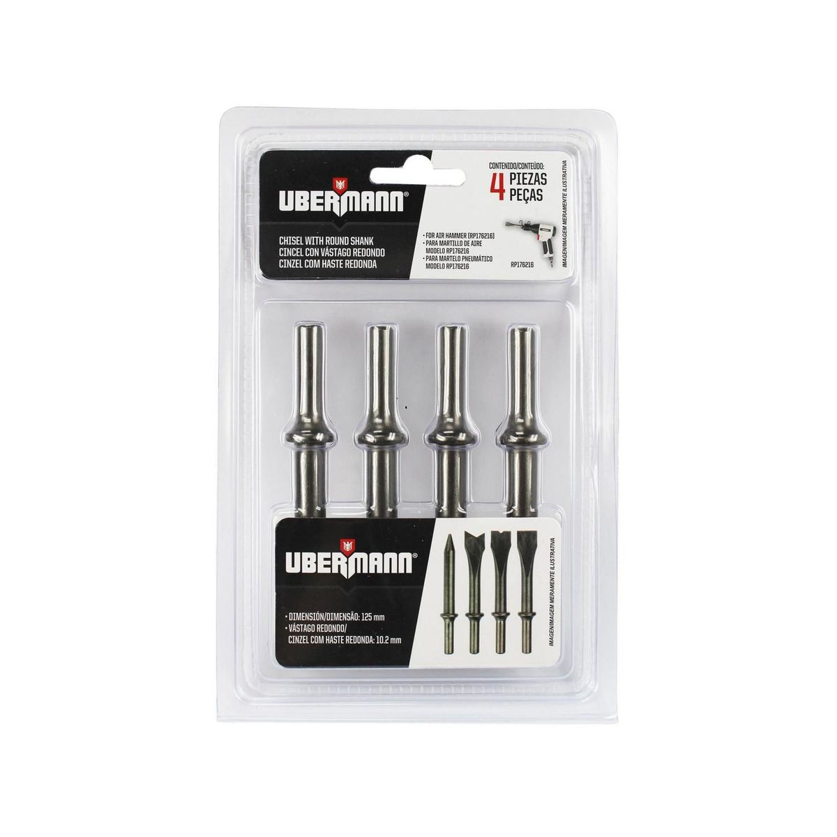 UBERMANN - Set para martillo de aire 4 Pzs Ubermann