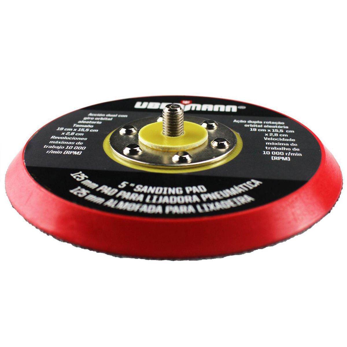 UBERMANN - Soporte Pad 5" Lijadora Para Neumático Ubermann